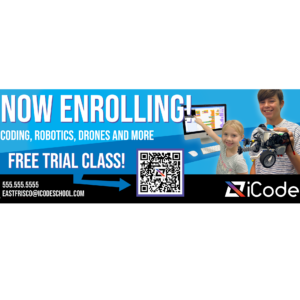 Now Enrolling Banner (8ft)