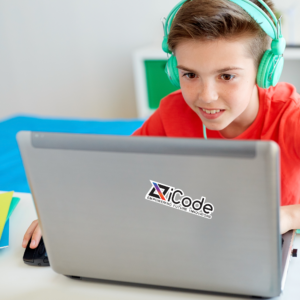 iCode Kiss-Cut Logo Stickers