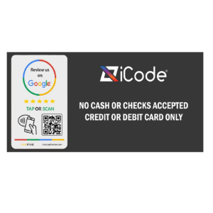 Get Google Reviews (NFC & QR) & Credit Card Only Sign