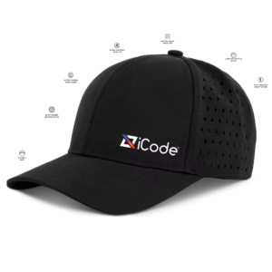 iCode Waterproof Sports Performance Hat – Snapback Baseball Cap